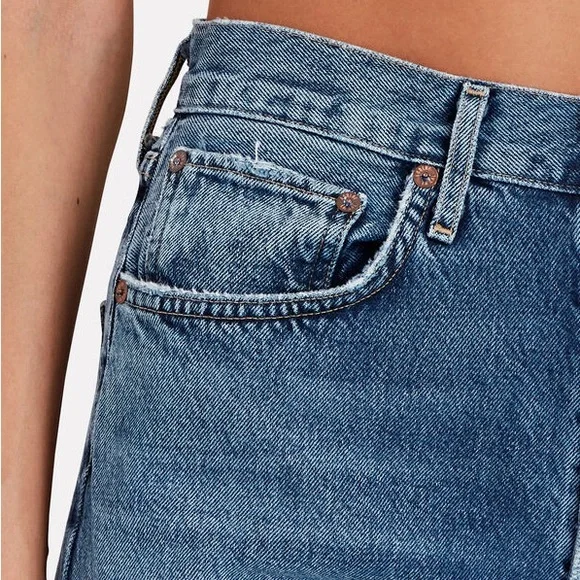 AGOLDE 90’s Crop Mid-Rise Loose Straight Jeans - Oblique - Size 28 - Sold Out! - Picture 6 of 6